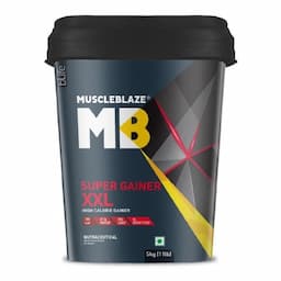 MuscleBlaze Super Gainer XXL, 5 kg (11 lb), Chocolate